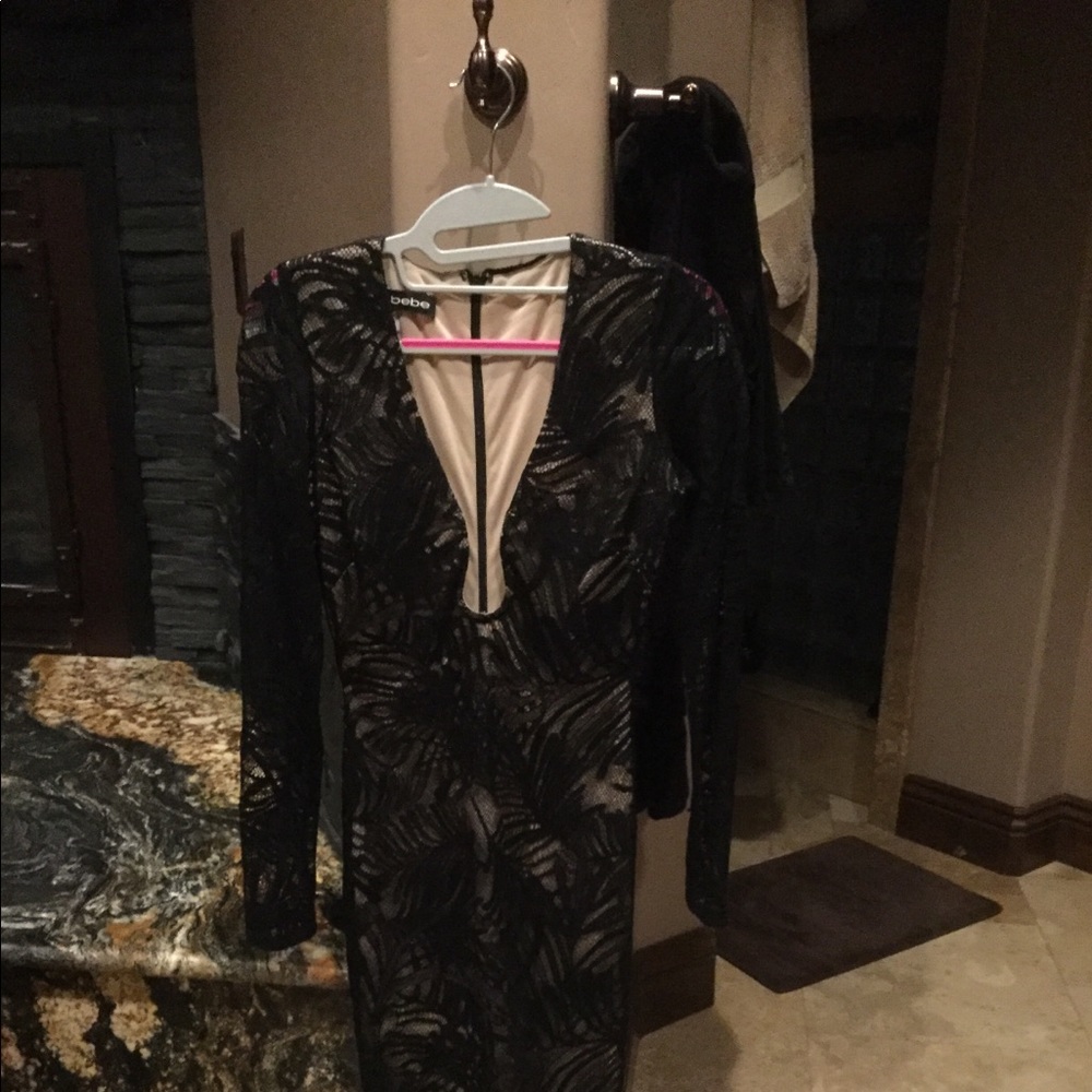 Bebe lace midi dress
